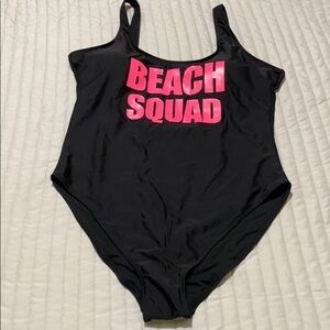 NWT CALIFORNIA SUNSHINE black swimsuit size 16/18